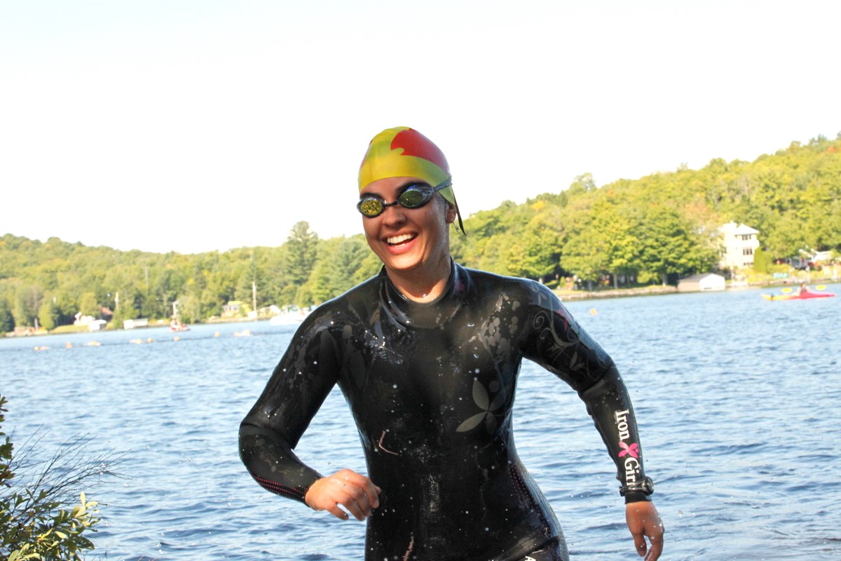 (299 photos) Plus de 150 braves pour le Premier Triathlon du Lac-Poulin