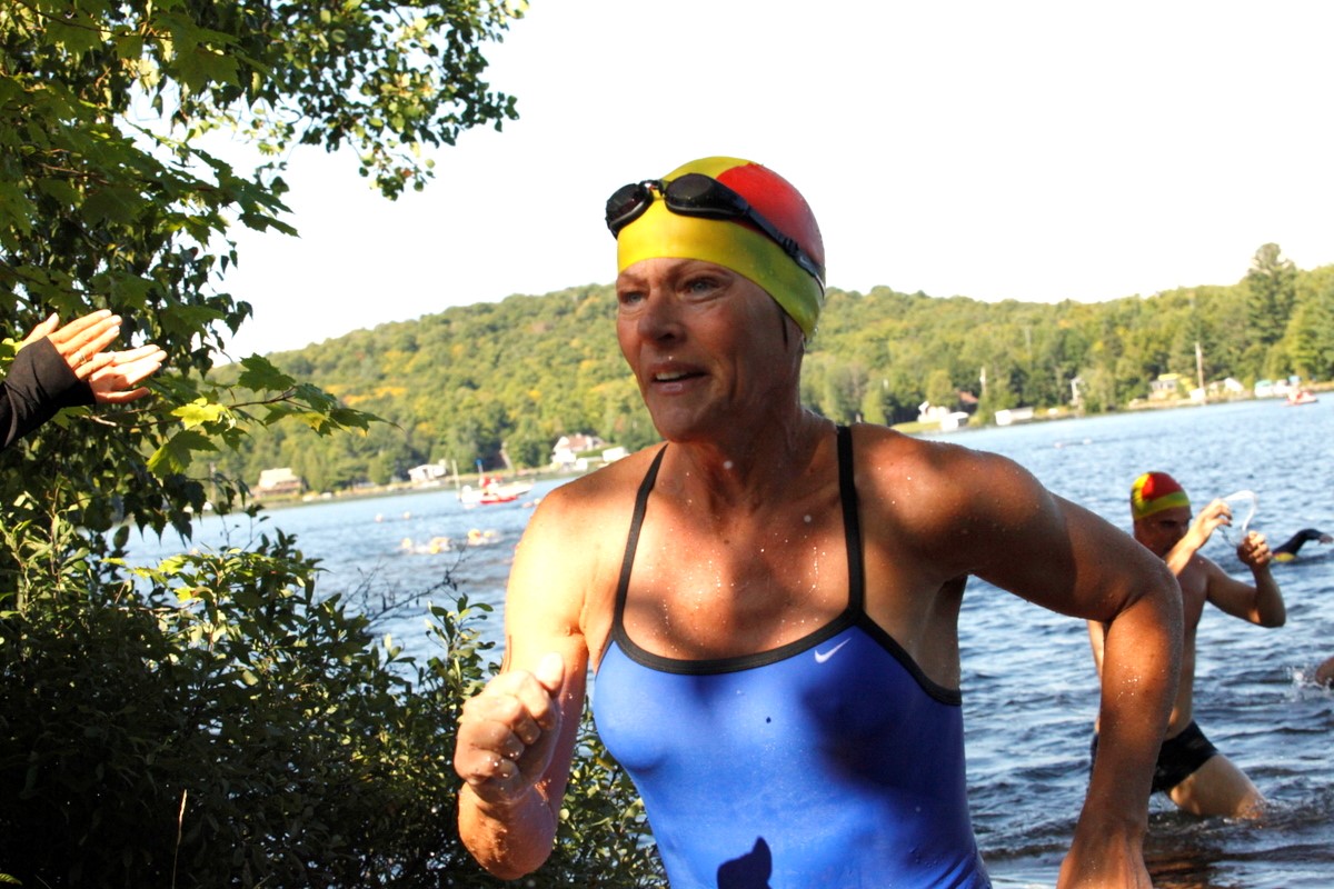 (299 photos) Plus de 150 braves pour le Premier Triathlon du Lac-Poulin