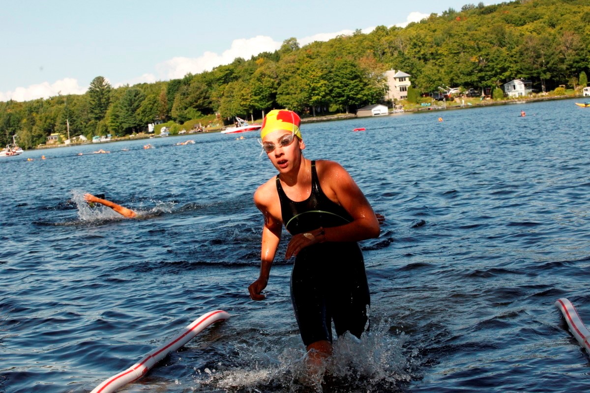 (299 photos) Plus de 150 braves pour le Premier Triathlon du Lac-Poulin