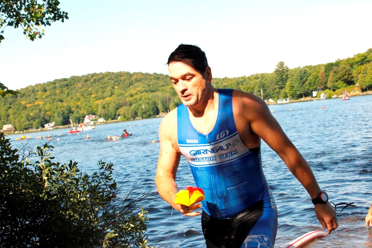 (299 photos) Plus de 150 braves pour le Premier Triathlon du Lac-Poulin