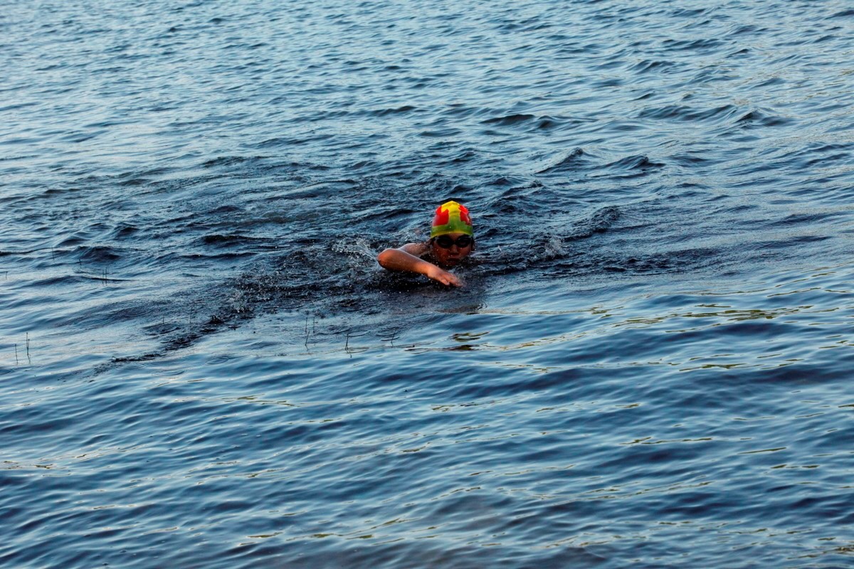 (299 photos) Plus de 150 braves pour le Premier Triathlon du Lac-Poulin