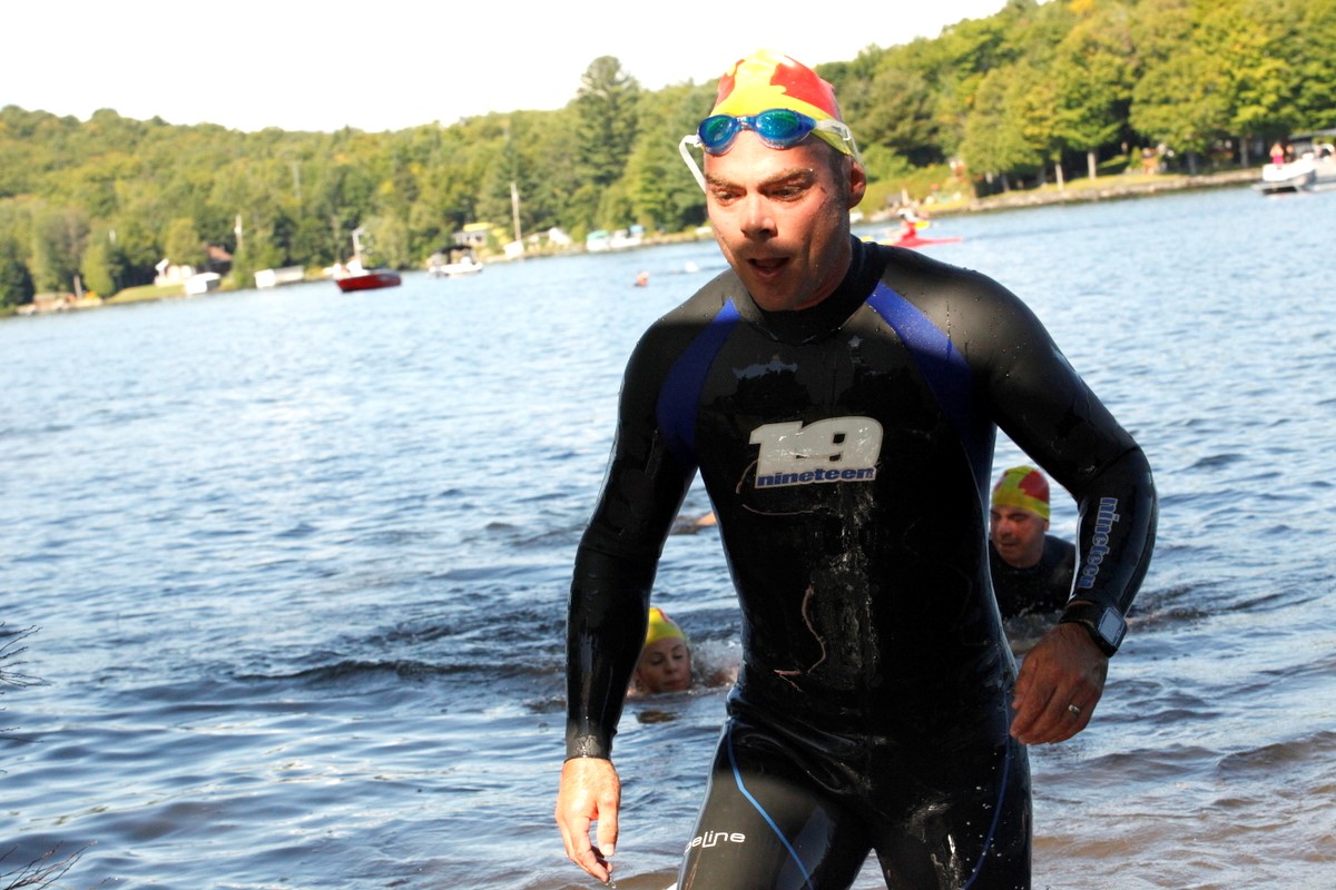 (299 photos) Plus de 150 braves pour le Premier Triathlon du Lac-Poulin