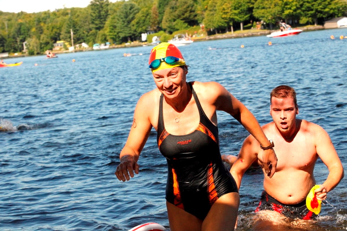(299 photos) Plus de 150 braves pour le Premier Triathlon du Lac-Poulin