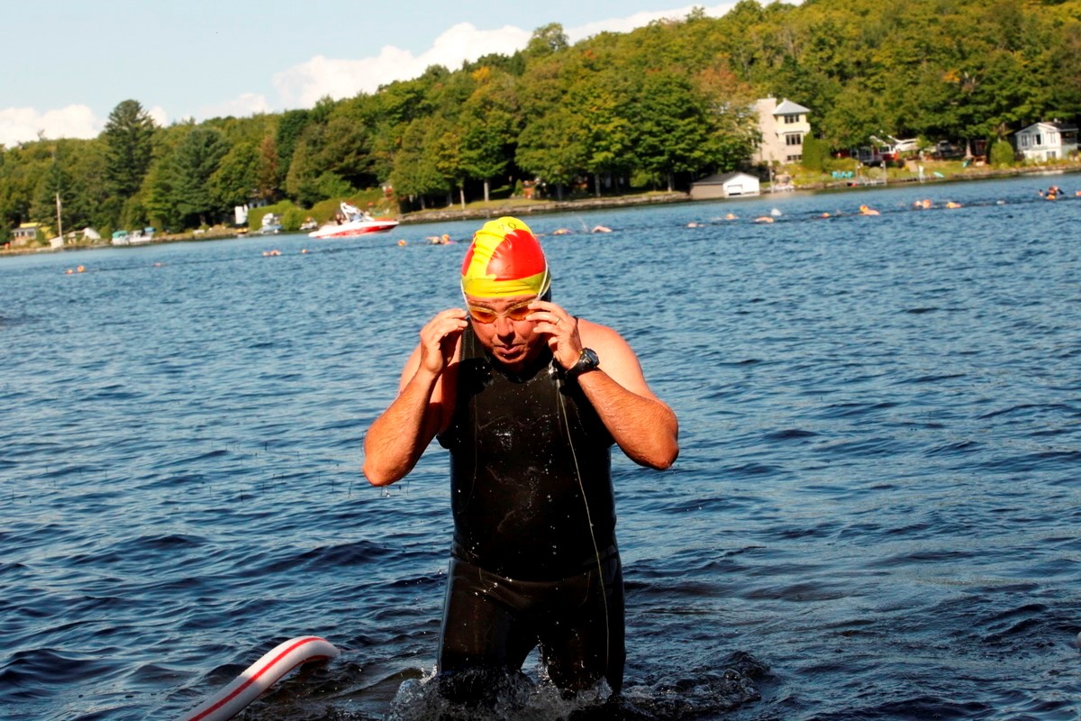 (299 photos) Plus de 150 braves pour le Premier Triathlon du Lac-Poulin