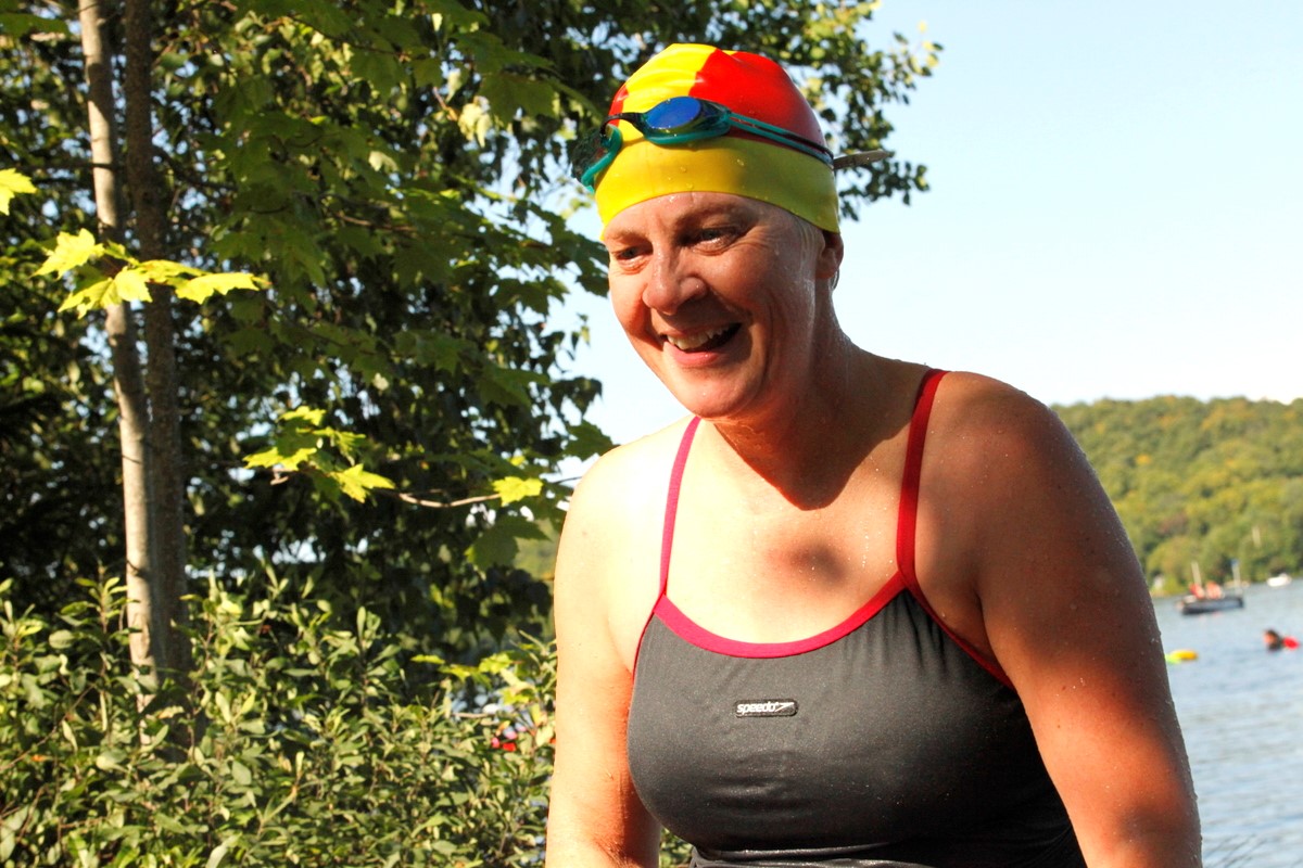 (299 photos) Plus de 150 braves pour le Premier Triathlon du Lac-Poulin