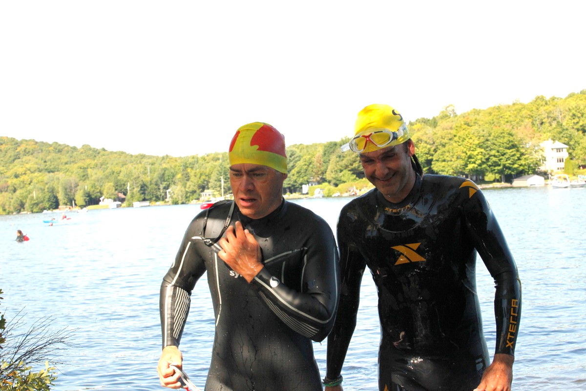 (299 photos) Plus de 150 braves pour le Premier Triathlon du Lac-Poulin