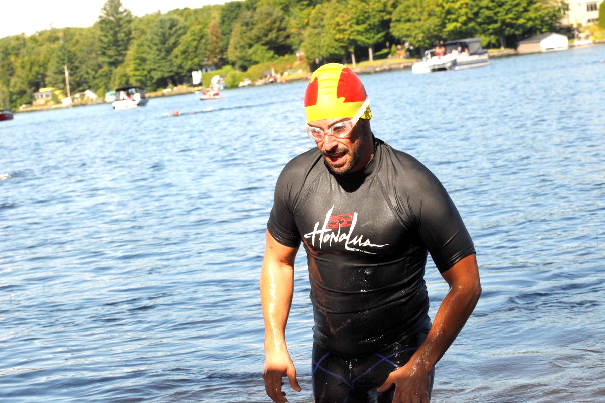 (299 photos) Plus de 150 braves pour le Premier Triathlon du Lac-Poulin