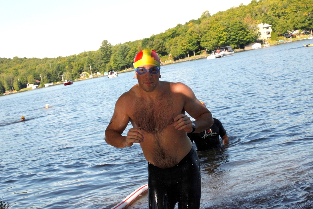 (299 photos) Plus de 150 braves pour le Premier Triathlon du Lac-Poulin