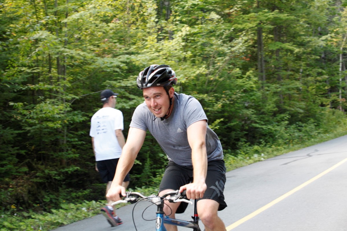 (299 photos) Plus de 150 braves pour le Premier Triathlon du Lac-Poulin