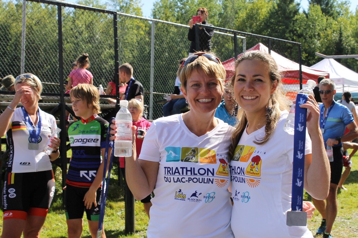 (299 photos) Plus de 150 braves pour le Premier Triathlon du Lac-Poulin