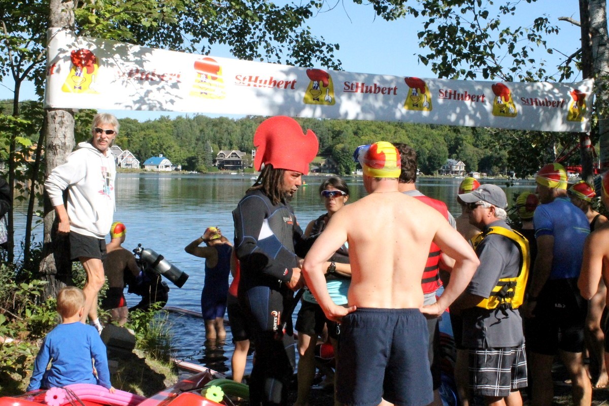 (299 photos) Plus de 150 braves pour le Premier Triathlon du Lac-Poulin