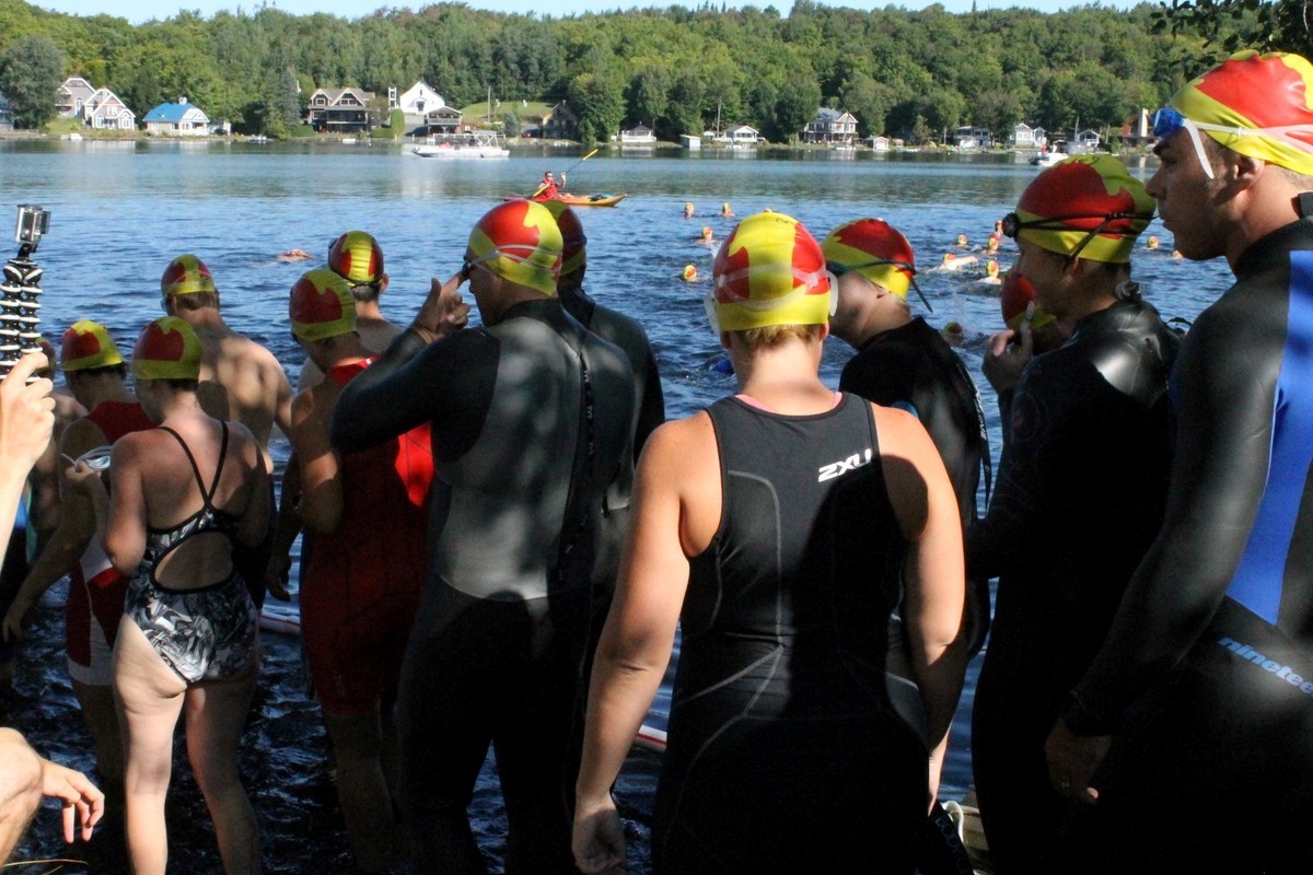 (299 photos) Plus de 150 braves pour le Premier Triathlon du Lac-Poulin