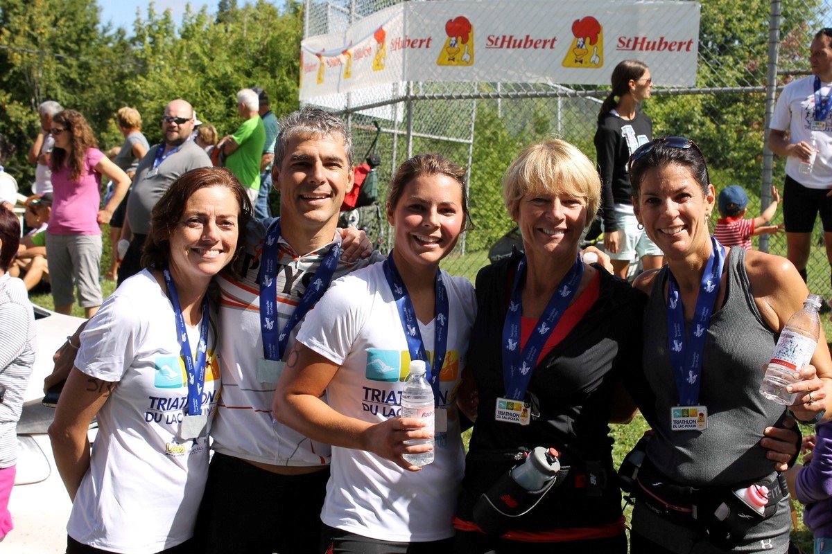 (299 photos) Plus de 150 braves pour le Premier Triathlon du Lac-Poulin