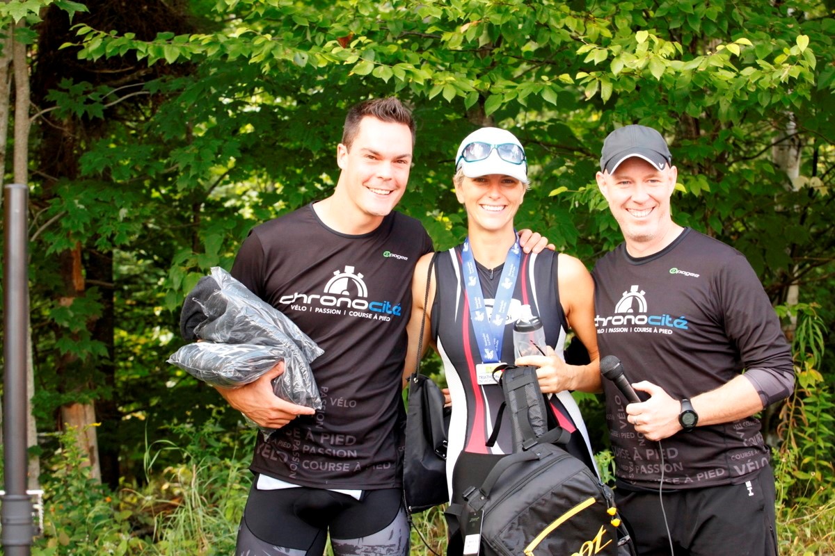 (299 photos) Plus de 150 braves pour le Premier Triathlon du Lac-Poulin