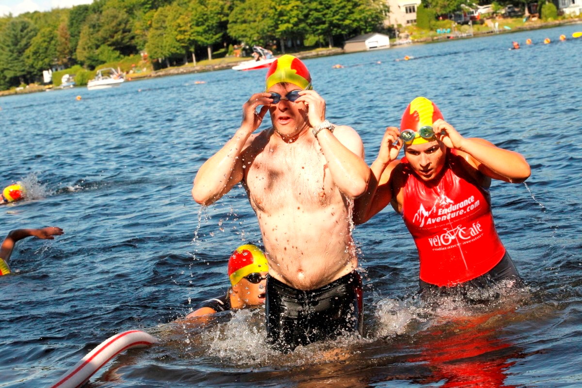 (299 photos) Plus de 150 braves pour le Premier Triathlon du Lac-Poulin