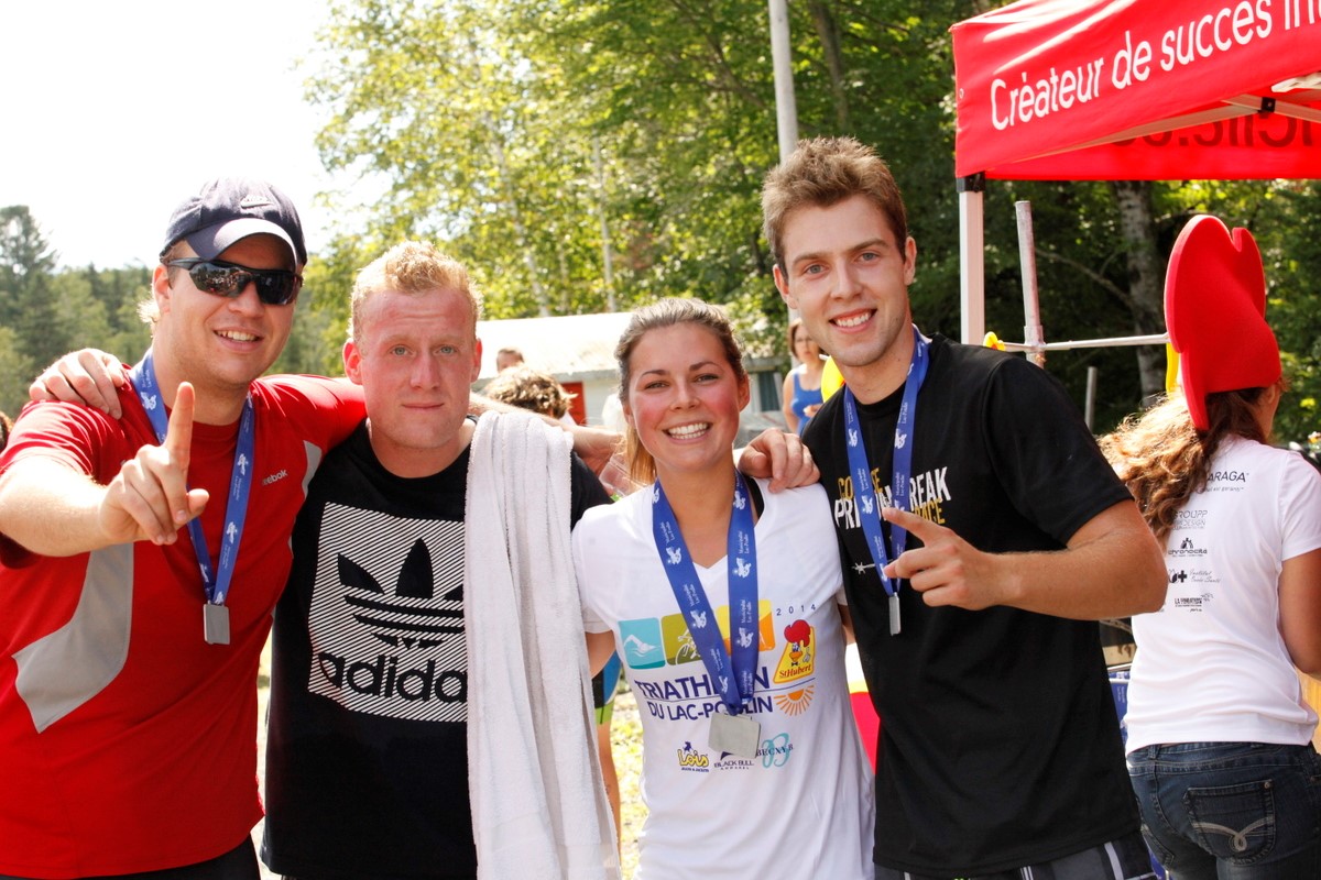 (299 photos) Plus de 150 braves pour le Premier Triathlon du Lac-Poulin