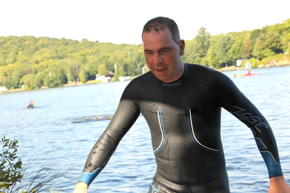 (299 photos) Plus de 150 braves pour le Premier Triathlon du Lac-Poulin