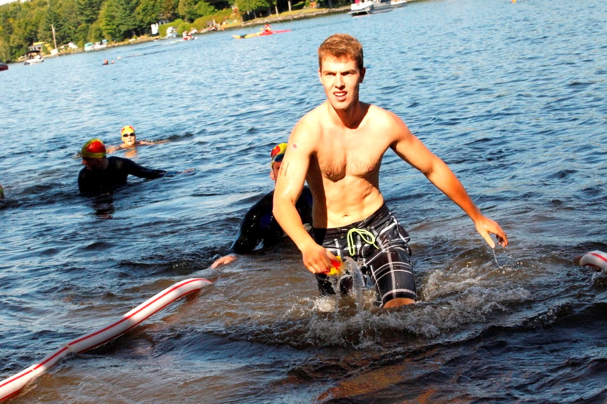 (299 photos) Plus de 150 braves pour le Premier Triathlon du Lac-Poulin