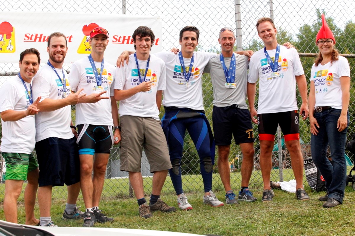(299 photos) Plus de 150 braves pour le Premier Triathlon du Lac-Poulin