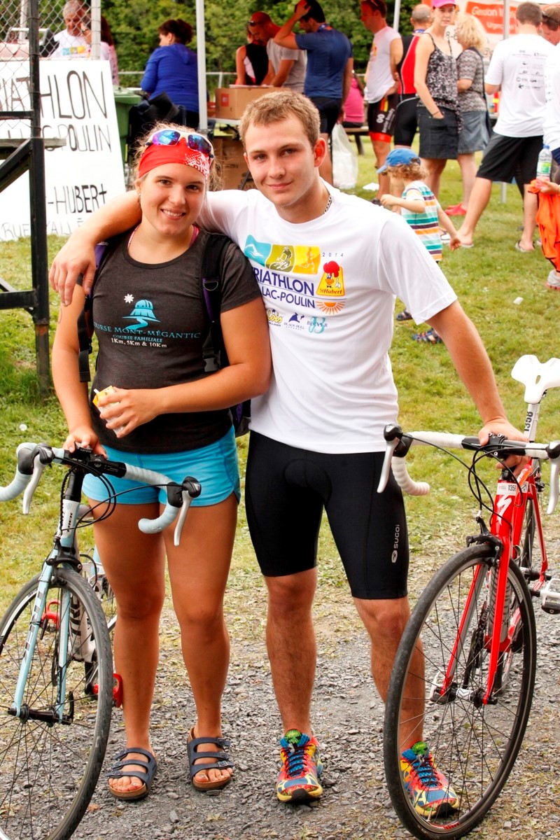 (299 photos) Plus de 150 braves pour le Premier Triathlon du Lac-Poulin