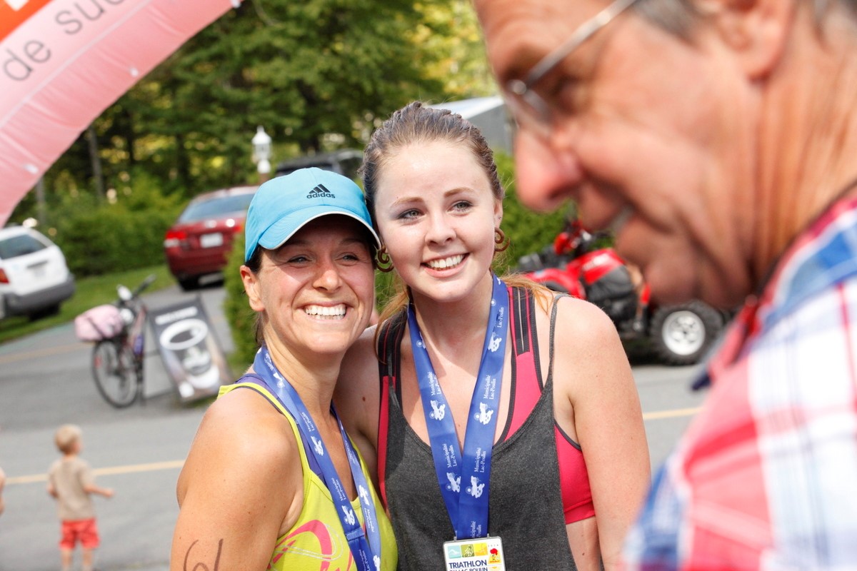 (299 photos) Plus de 150 braves pour le Premier Triathlon du Lac-Poulin