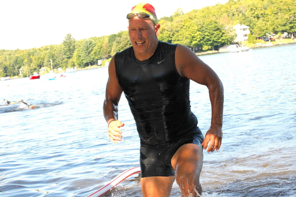 (299 photos) Plus de 150 braves pour le Premier Triathlon du Lac-Poulin