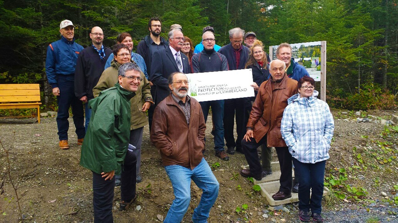 L’Association pour la protection des milieux humides de la Cumberland (APMHC) et ses partenaires ont procédé le 23 septembre dernier à l’inauguration officielle de la réserve naturelle de la Cumberland et de son sentier d’interprétation de la faune.