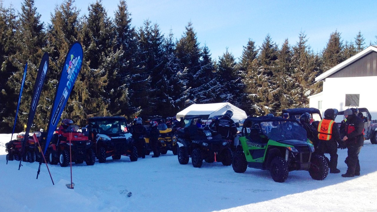 La Grande randonnée de VTT, soit le premier des dix « Rendez-vous d’Hiver Beauce Auto Ford Lincoln » de Beauceville, a connu un fort succès le 17 janvier dernier. 