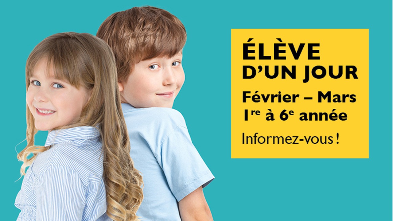 Afin de permettre aux parents et aux enfants de constater si Vision Beauce leur convient, l’établissement offre des journées « Élève d’un jour » en février et en mars.