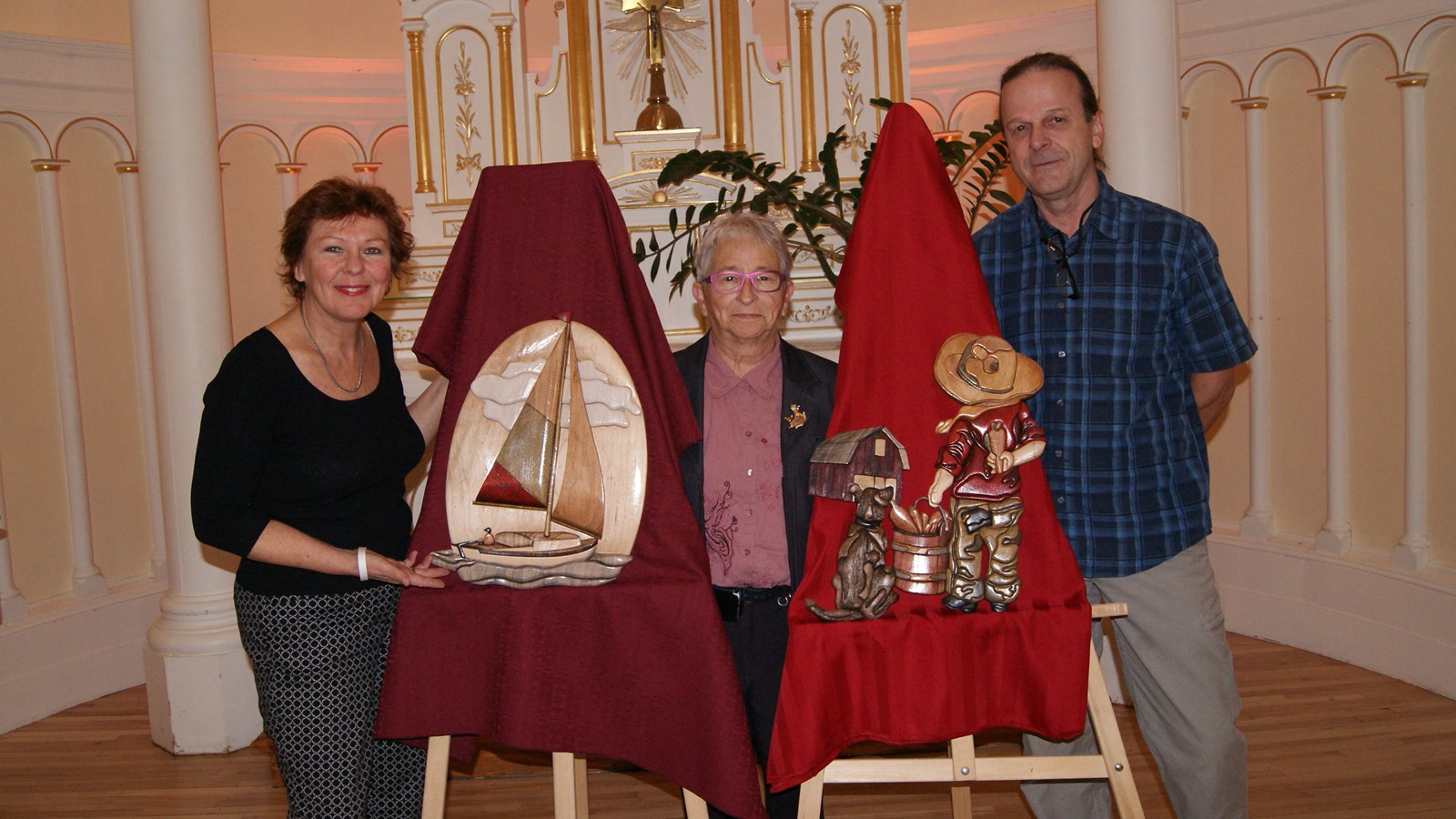 Solange et Lise Thibodeau ainsi que Claude Gagné