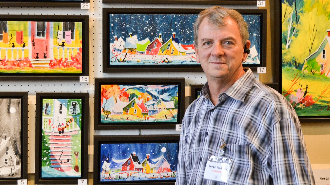 Serge Nadeau, artiste peintre, président d'honneur pour la 32e édition en 2016.