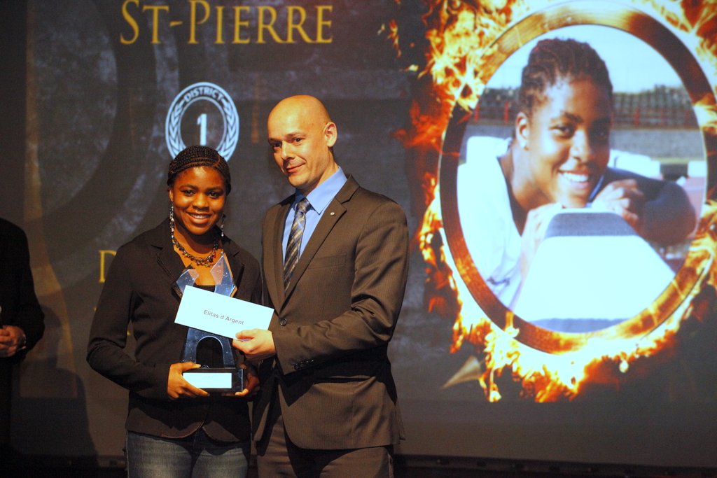 Marie-Colombe St-Pierre Élitas d'argent et Jean Poulin Desjardins