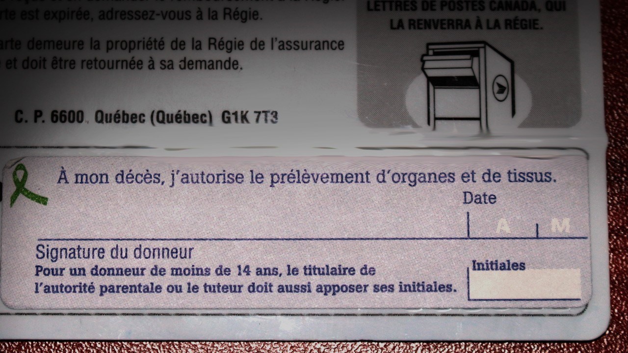 Le nombre de donneurs d’organes décédés en baisse au Québec 
