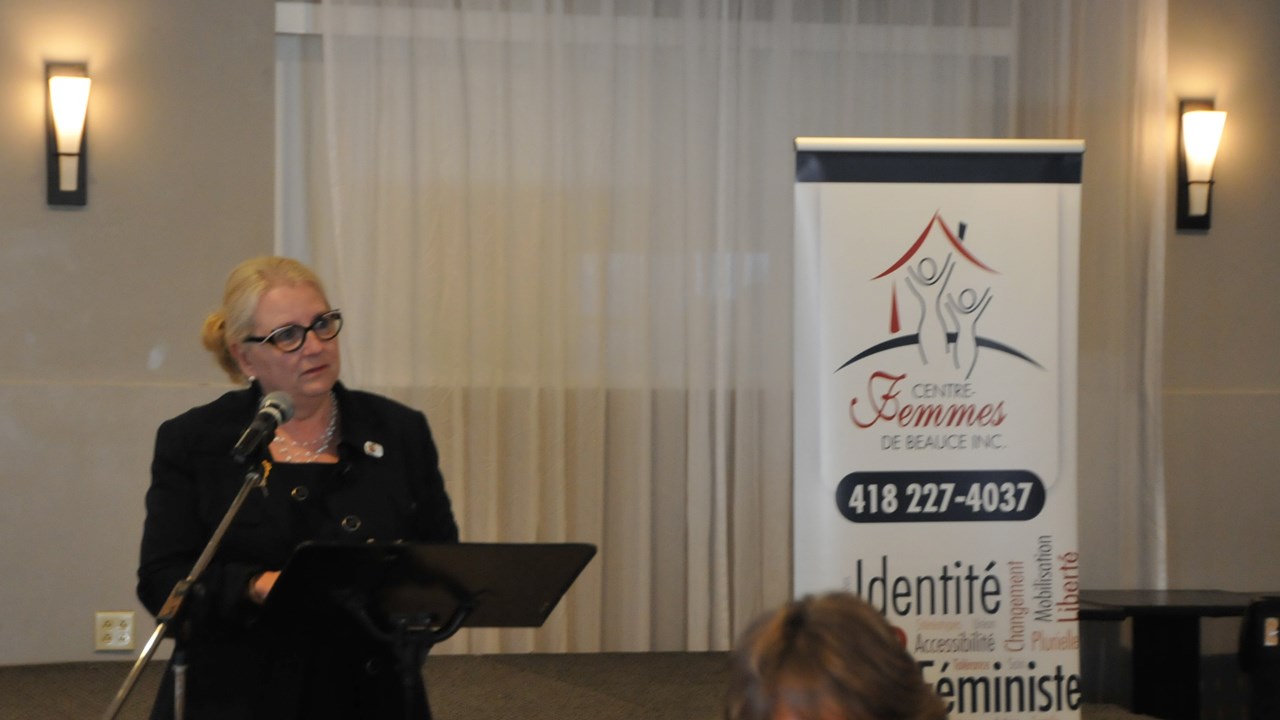 Huguette Giroux a livré un témoignage de l'évolution des droits des femmes.