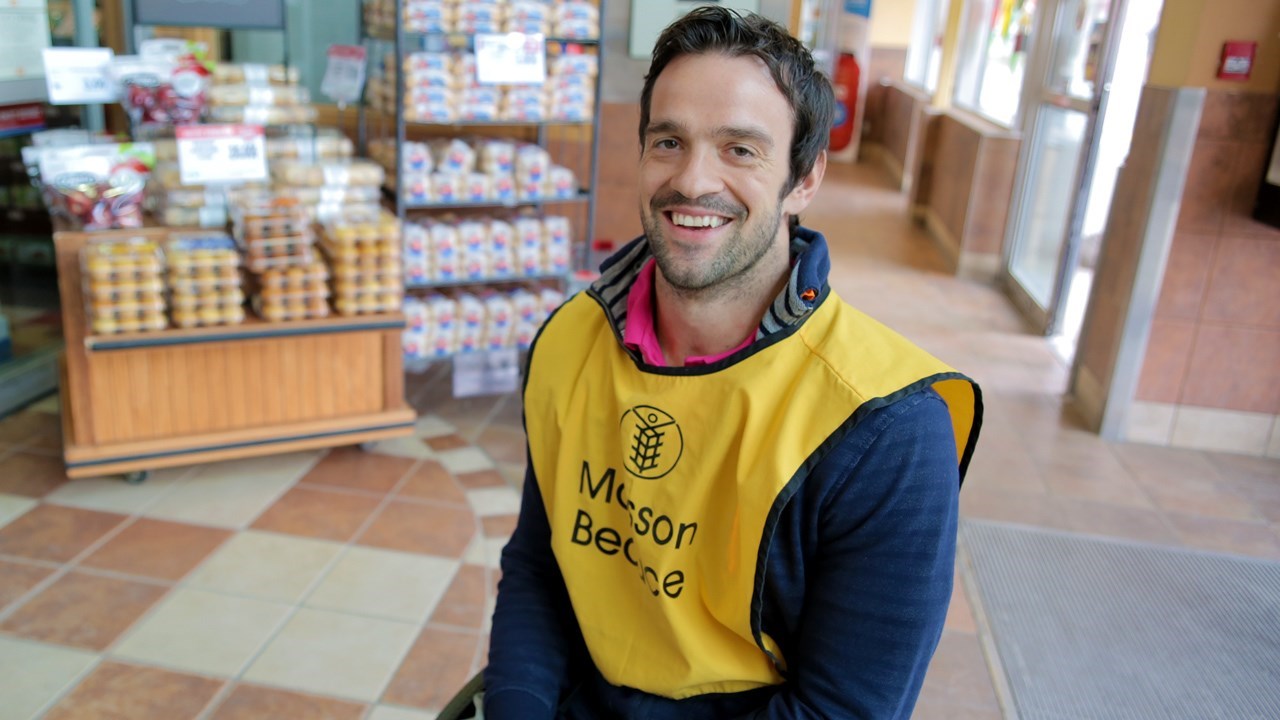 Jean-Philippe Maranda, athlète paralympique, agissait à titre de porte-parole de l'événement.