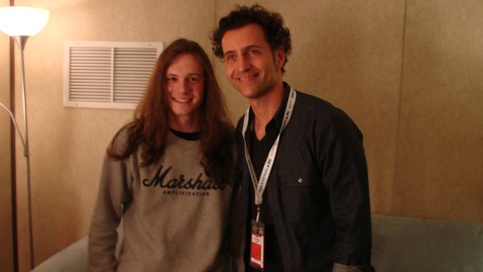 Jacob Deraps et Dweezil Zappa
