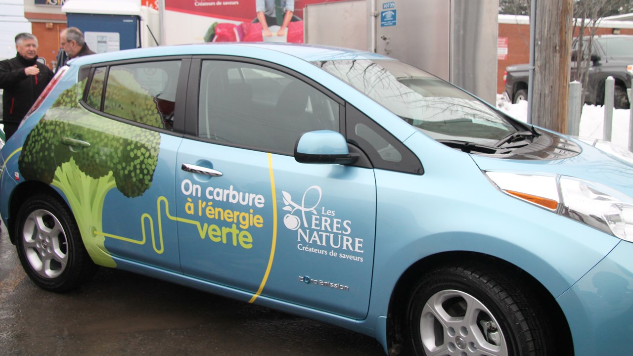 Les Pères Nature ont procédé à l'achat d'une Nissan Leaf.