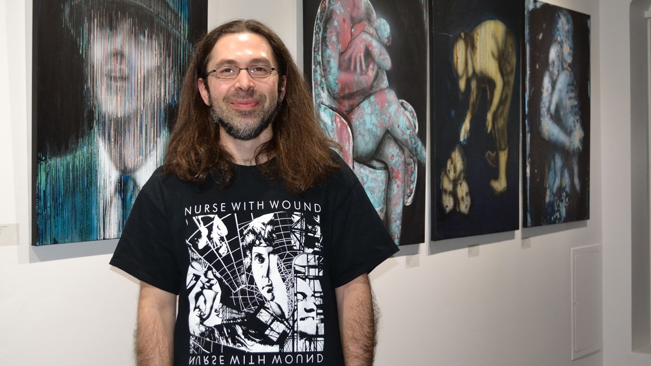 Alain Lapierre, artiste peintre originaire de Saint-Benoît-Labre.