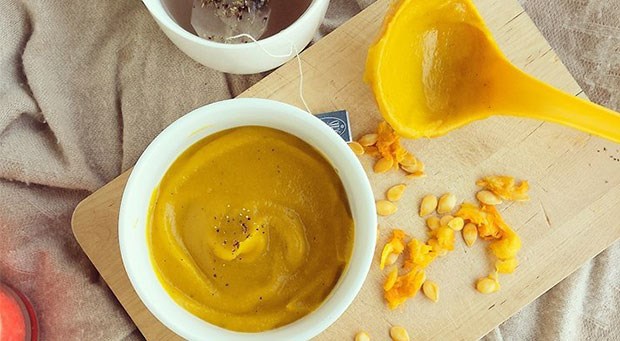 Potage de courge pour les journées froides