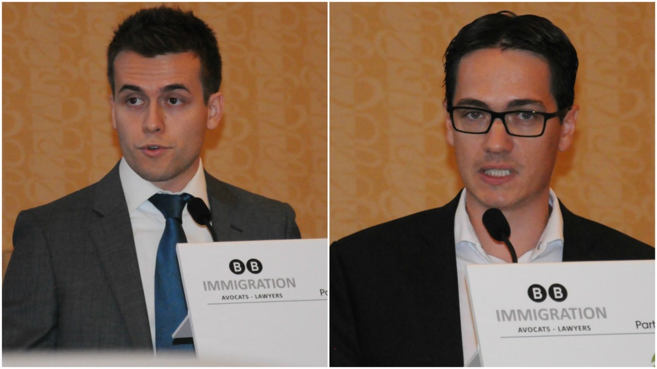 David Nadeau et Benoit Pomerleau