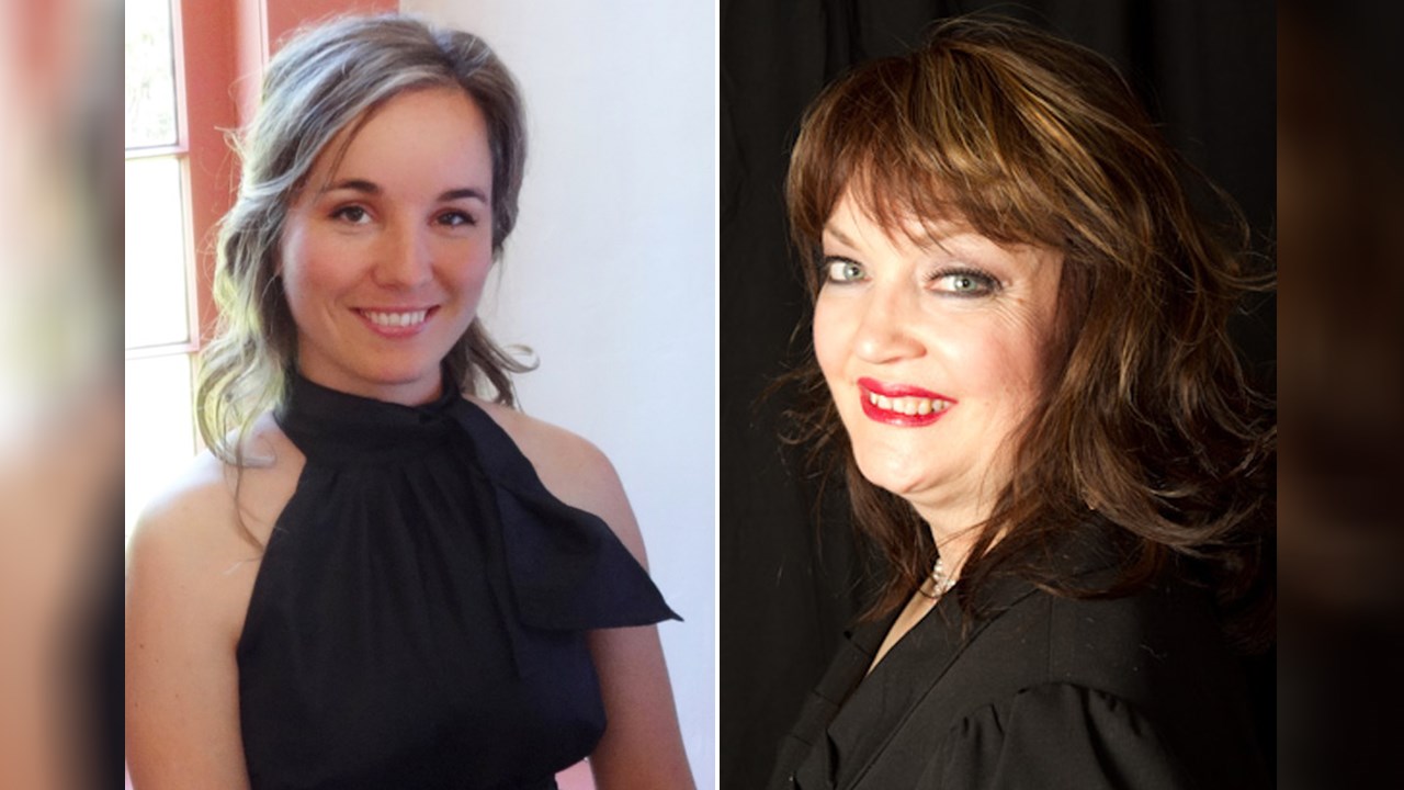 La soprano, Rachelle Thibodeau (droite) sera entre autres accompagnée par la pianiste Andrée-Anne Caron (gauche).