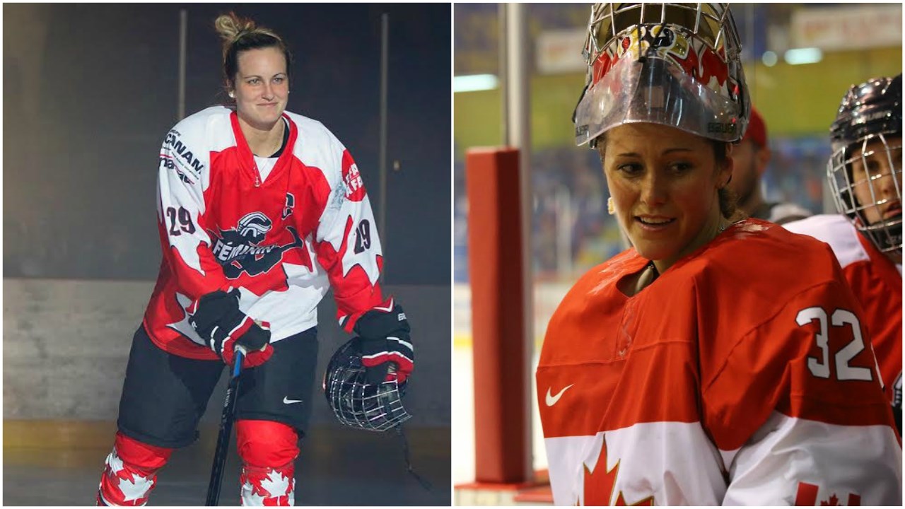 Marie-Philip Poulin et Charline Labonté