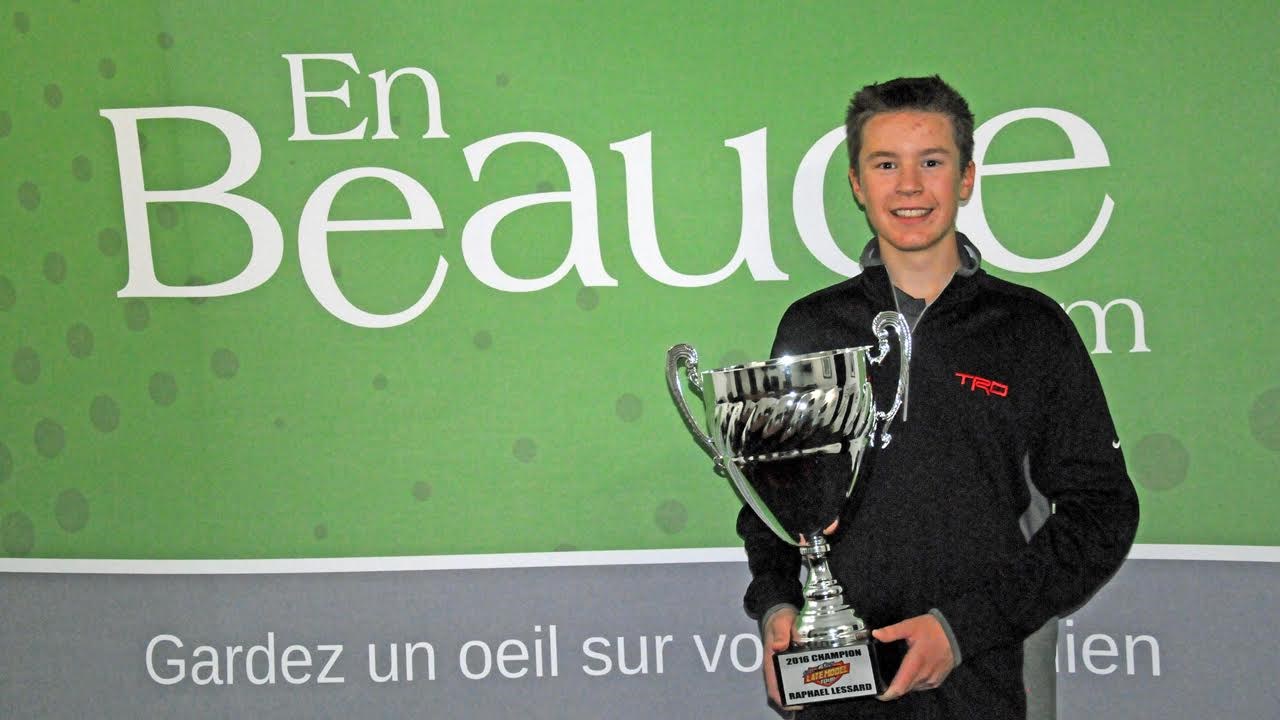 Raphaël Lessard est fier de son exploit
