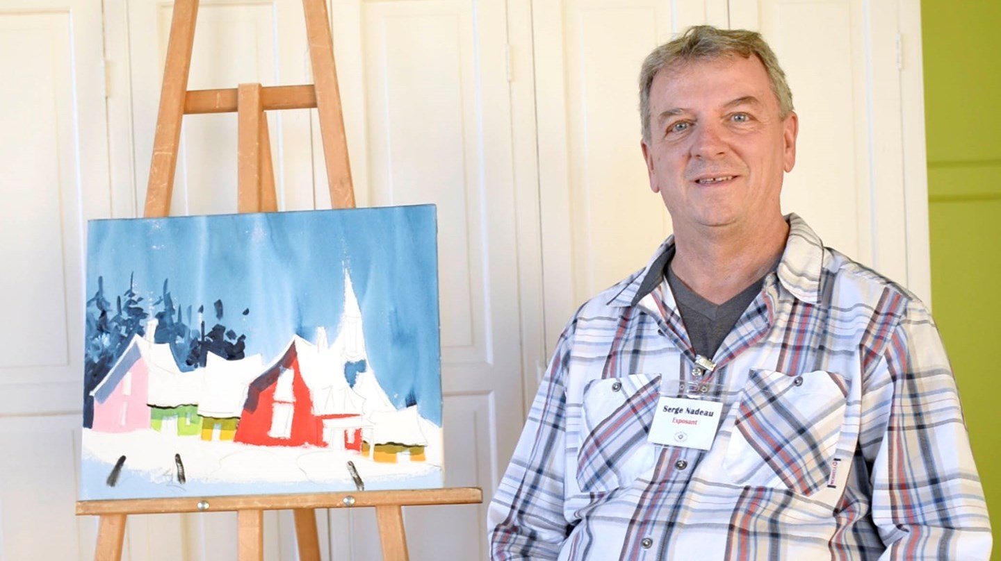 Serge Nadeau, président d'honneur du 32ème Salon des artistes et artisans de Beauce 