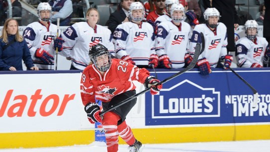 Marie-Philip Poulin et le Canada affronteront les États-Unis à deux reprises en décembre