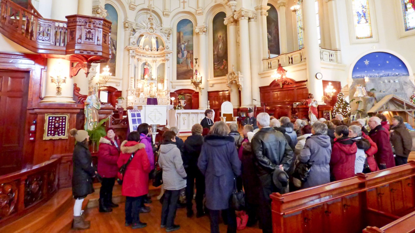 Une cinquantaine de retraités de Trois-Rivières sont venus visiter le Centre d'art Louis-Napoléon-Fiset le 9 décembre dernier, l'occasion de s'immerger dans ce joyau du patrimoine québécois.