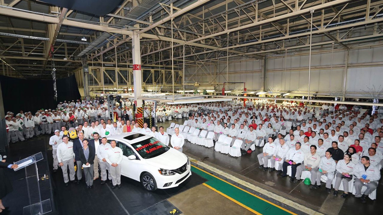 La Nissan Sentra 2016, destinée au marché canadien, a été assemblé à l’usine Aguascalientes A1 au Mexique.