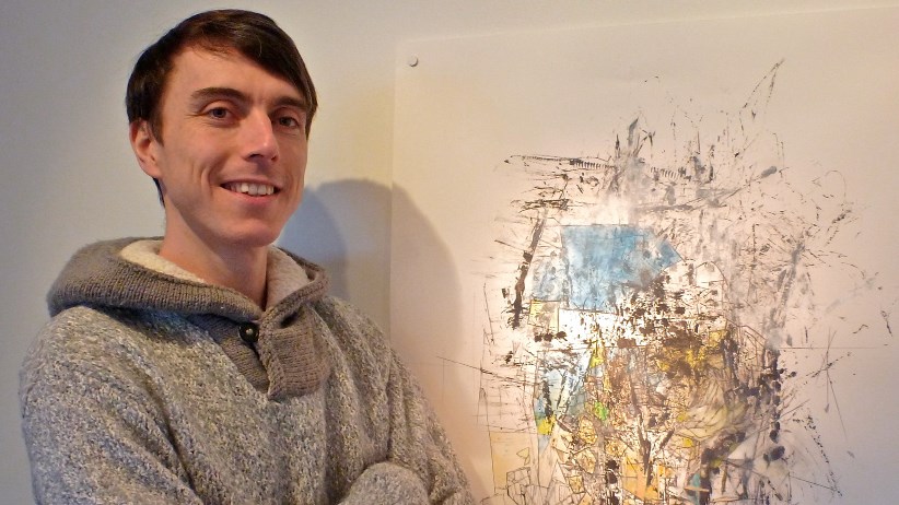 Kévin Pinvidic expose ses oeuvres au Cégep Beauce-Appalaches