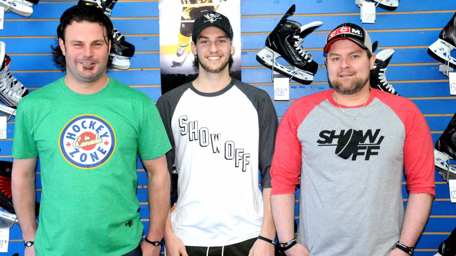Jean-Pierre Lessard, Frédéric Côté et Luc Colgan de « Show Off Clothing »