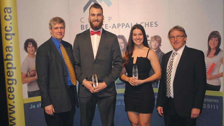 Georges Salvas, David Couture, Dominique Marcoux et Serge St-Hilaire